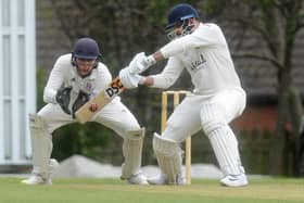 Cleckheaton opener Waleed Akhtar hit a century against East Ardsley. Picture: Steve Riding