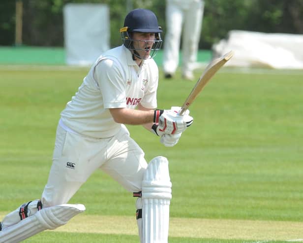 Opener Sam Frankland scored 98 for Woodlands in their Heavy Woollen Cup semi.