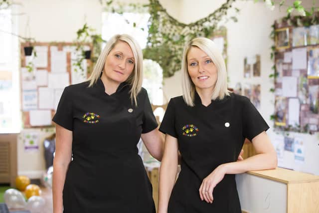 Samantha Barber, left, and Emma Owen, owners at Laugh and Learn Day Nursery, Heckmondwike.