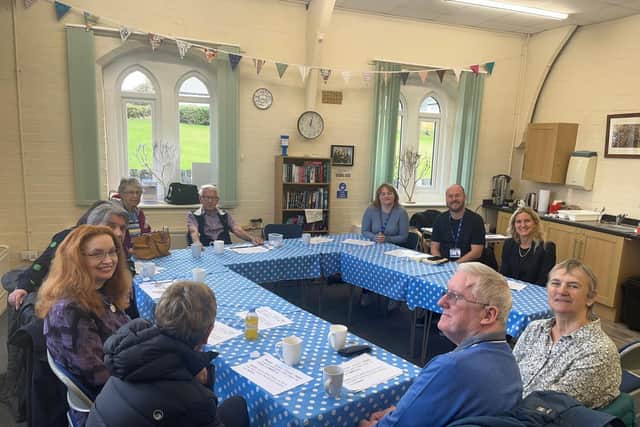 The MP for Spen Valley, Kim Leadbeater, has paid a visit to Kirkheaton Community Centre to meet members of the Kirklees Aphasia Café.