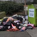 Fly-tipping on Field Lane in Batley earlier this year.