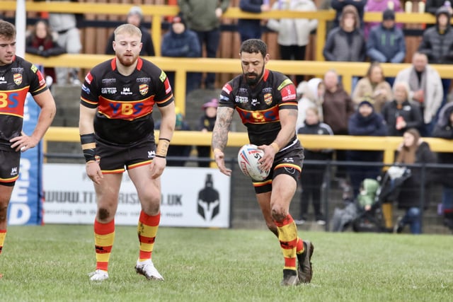 Dewsbury legend Paul Sykes kicks the ball as he prepares to enter his 26th year in rugby league.