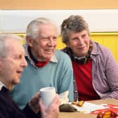 Members of the Macular Society attending a local sight loss support group meeting - a new support group has now been set up in Cleckheaton.