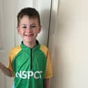 Isaac Longfield, aged eight, will take part in a triathlon to raise funds for the NSPCC