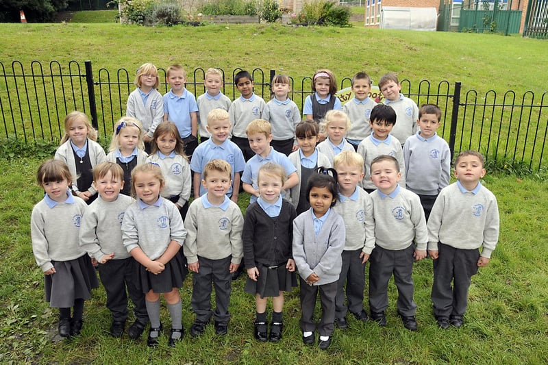 New starters at St Paulinus Catholic Primary School in 2013.