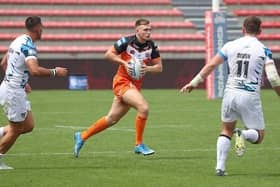 Brad Martin in action for Castleford Tigers away to Toulouse. Picture: Manuel Blondeau/SWpix.com