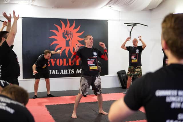 Head coach Steven Scaddan instructed the world record which took place on October 8, at Revolution Martial Arts in Dewsbury.