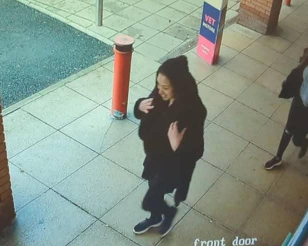 The CCTV footage, which has been passed to the RSPCA, shows the two women entering the store with the carrier at 3.06pm and leaving without it just minutes later at 3.09pm.