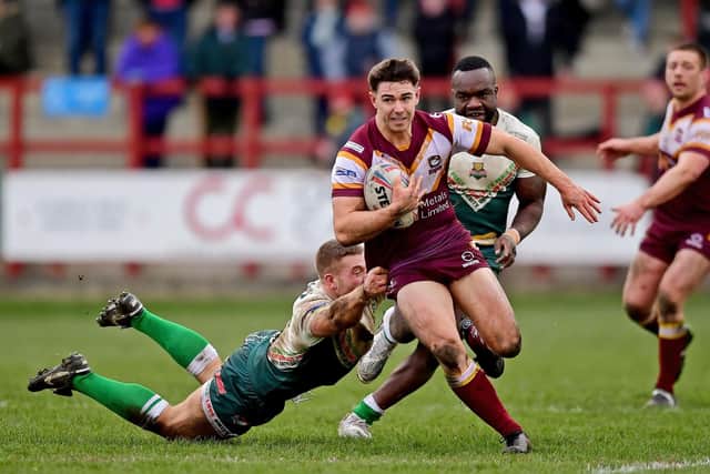 Mark Moxon has confirmed that talks with Huddersfield Giants have ‘broken down’ at the prospect of extending Aidan McGowan’s stay at the club after a successful spell on loan during 2023. (Photo credit: Paul Butterfield)