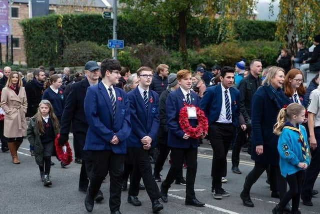 8. Mirfield's Remembrance Sunday parade.