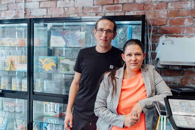 The team at tabletop gaming and hobby store NextDeck. Photo: Lucille Moore.
