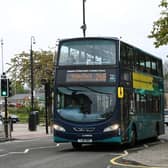 An Arriva bus could not continue on its journey this morning (Tuesday) after a brick was thrown through one of its windows in Cleckheaton.