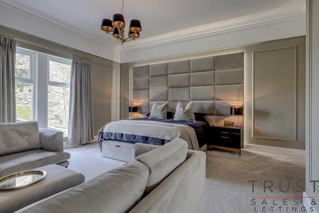 One of six spacious bedrooms with luxurious facilities on the first floor.