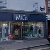 An M&Co store before it fell into administration 