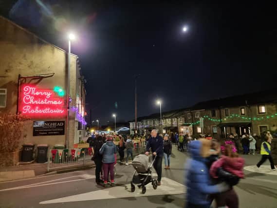 Festive spirit and cheer officially arrived in Roberttown yesterday (Friday, November 24) when the village’s ‘special’ Christmas lights were switched on.