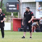 Dewsbury Rams' head coach Liam Finn, left, has insisted that all eyes will solely be on North Wales Crusaders (Sunday, July 23, kick off 3pm at FLAIR Stadium) who, despite not beating a team above them in the league as yet this season, have won five of their previous eight games. (Photo credit: Thomas Fynn)