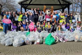 Batley and Spen MP Kim Leadbeater led 60 schoolchildren, teachers, businesses, and volunteers at a mass litter pick in Heckmondwike.