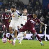 Jayden Bogle wins out against former Leeds United star Crysencio Summerville.
