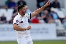Tim Bresnan was in fantastic form for Hartshead Moor as he took six wickets and top scored with the bat, hitting 82. Photo by Richard Sellers/SWpix.com