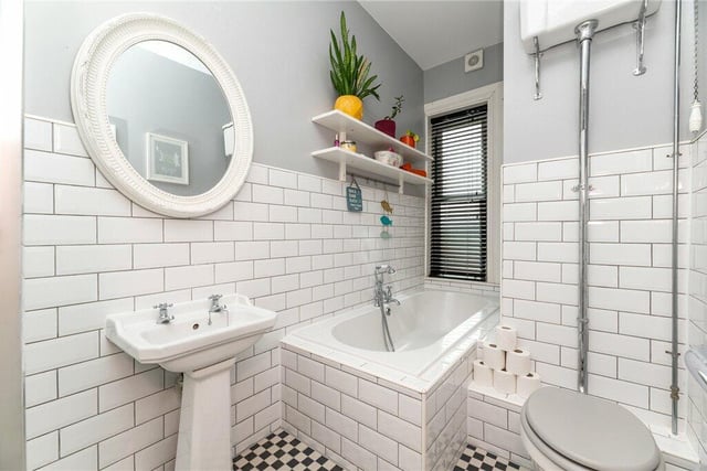 One of the property's two stylish bathrooms.