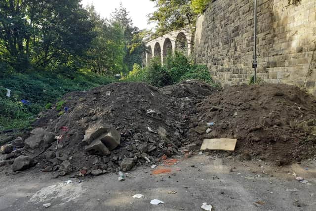 The site of the flytipping offences. Picture by Kirklees Council