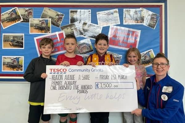 Primary schools in Cleckheaton, Birkenshaw and Scholes have been celebrating after being awarded community grants by Tesco