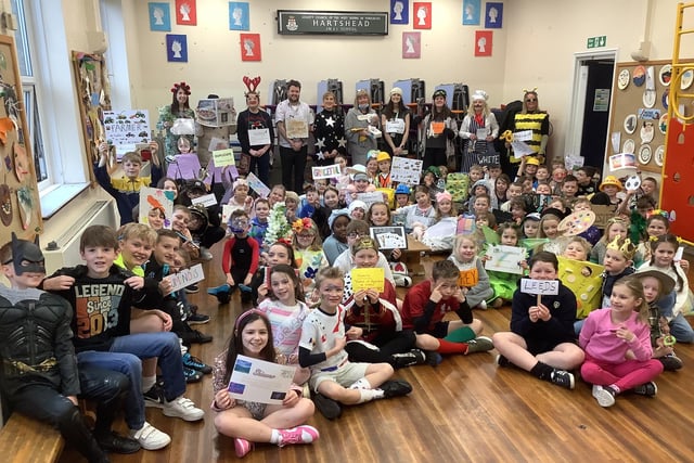 Hartshead Junior and Infant School celebrate World Book Day.