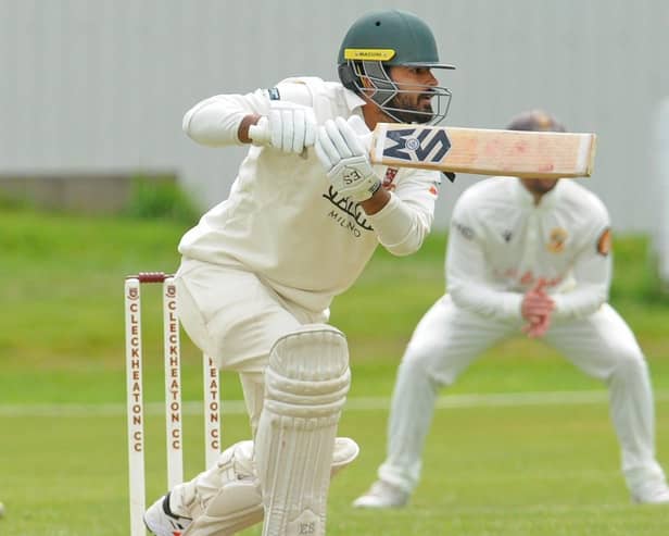 Cleckheaton's overseas batsman Yousaf Baber went past the 1,000 runs mark for the season with his 79 against Undercliffe.