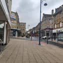 Firefighters have been tackling a blaze in Dewsbury town centre this afternoon (Thursday).