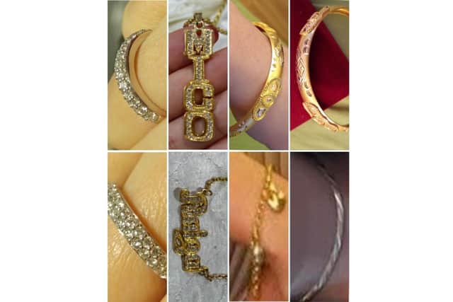 Detectives have released images of jewellery stolen from a property on Staincliffe Road in Dewsbury on August 28.