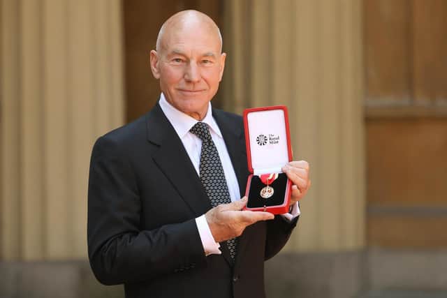 Sir Patrick after he was knighted by the late Queen Elizabeth II at Buckingham Palace. Photo: Dominic Lipinski/Press Association.