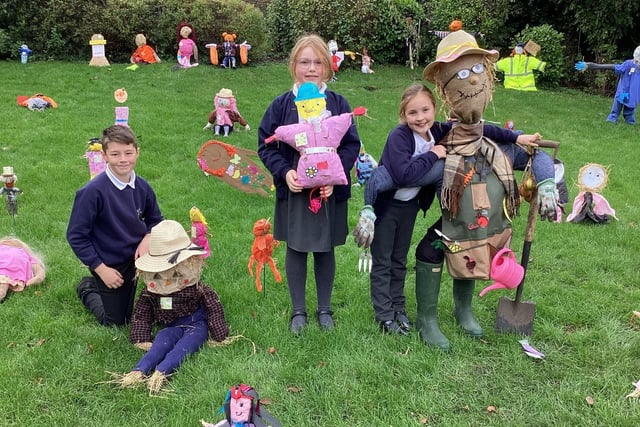 Pupils at a Batley junior school showed their creative side this week by taking part in a scarecrow festival.