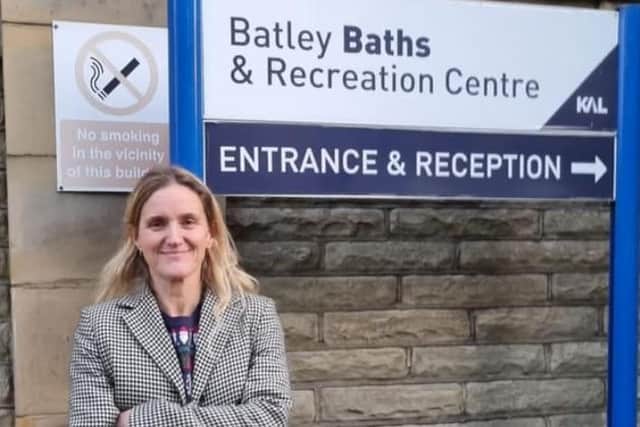 Batley and Spen MP Kim Leadbeater at Batley Baths and Recreation Centre