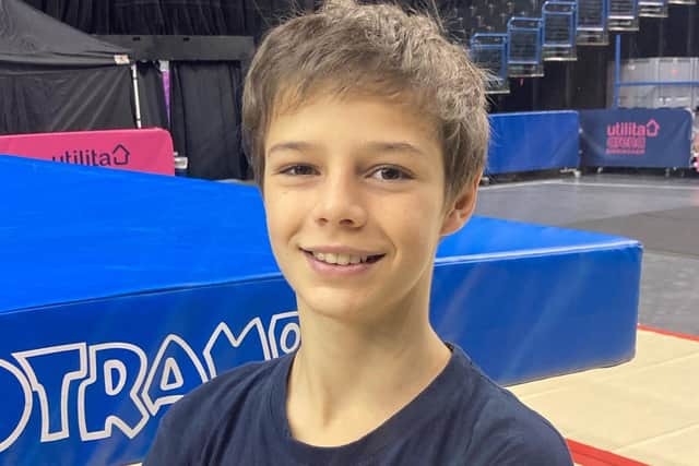 Town Flyers' Daniel Pellegrina competed in the Trampoline, DMT and Tumbling British Championships at the Utilita Arena, Birmingham.