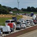 Traffic chaos is expected as thousands arrive for Leeds Festival.