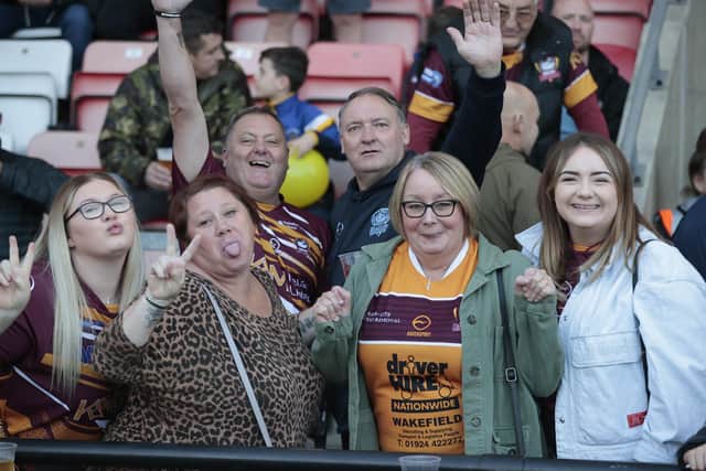Batley Bulldogs fans - who have been praised by chief executive Paul Harrison - at the Championship Grand Final.