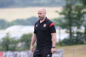 Dewsbury Rams’ head coach Liam Finn believes Rochdale have ‘improved significantly’ since their previous encounter earlier in the season ahead of their Friday night meeting at the FLAIR Stadium. (Photo credit: Thomas Fynn)
