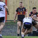 Dewsbury Rams in action against Widnes Vikings last Sunday. Photo by Thomas Fynn.