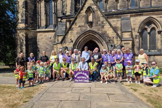 Mirfield in Bloom welcomed judges from Yorkshire in Bloom.
