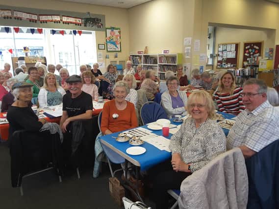 People enjoy the Yorkshire Day event at Birstall Library, including Batley and Spen MP Kim Leadbeater.