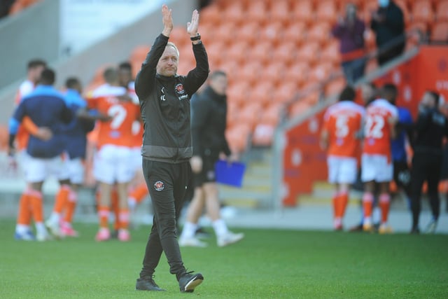 Because of the pandemic, Critchley had to wait six months for his first victory. When it did arrive, it was extra special as a limited crowd of 1,000 witnessed the Seasiders beat Swindon Town 2-0 at Bloomfield Road.