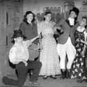 Cast members in the Mirfield Team Parish Pantomime in 1950