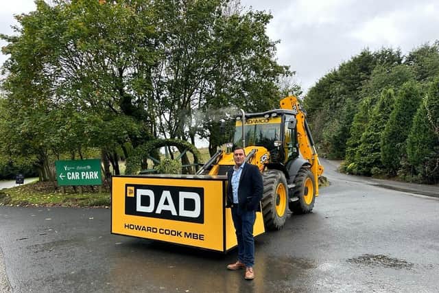 Adam Cook, son of Ponderosa founder Howard Cook, will be driving his dad to his final resting place, on Friday, October 20, on a specially-modified JCB.