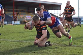 Dewsbury Rams’ head coach Liam Finn has revealed he was ‘really happy’ to see his side progress to the fourth round of the Challenge Cup after a 38-18 win over Rochdale Hornets.
