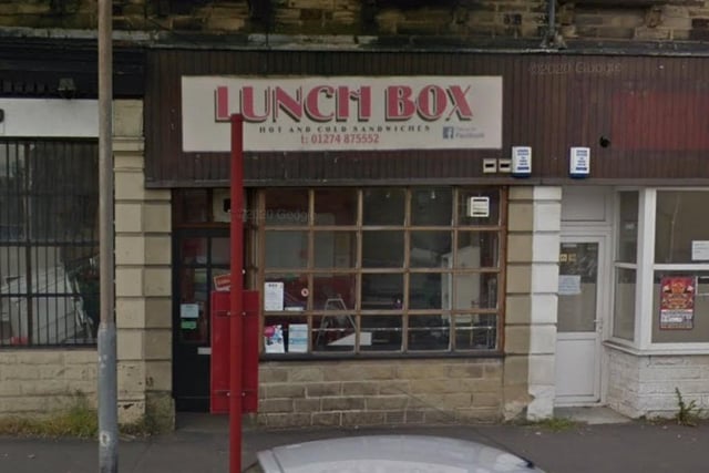 The Lunch Box on Bradford Road, Cleckheaton, has a 4.8 star rating and 34 reviews.