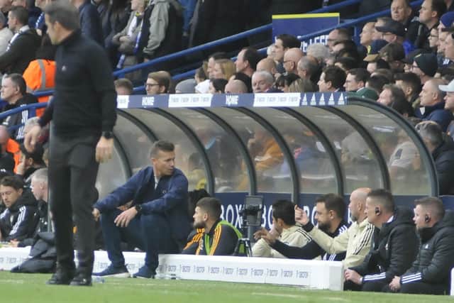 Jesse Marsch unusually sat down at one point during Leeds United's defeat to Fulham.