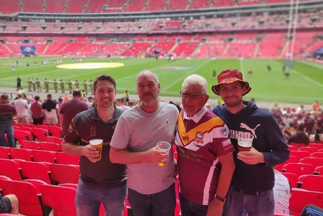 Batley fans soaking up the atmosphere in the famous stadium