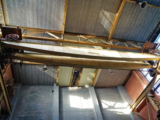 A huge amount of the colliery's internal workings and machinery remained on site when it closed.