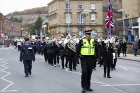 The Remembrance Sunday parade in Dewsbury last year.