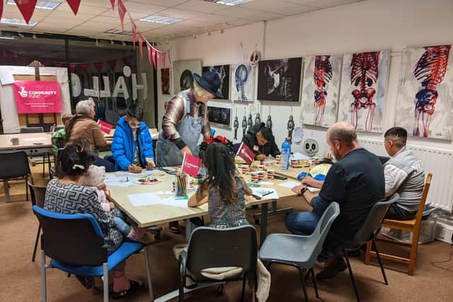 Artists Attic Trust, based at 44 Daisy Hill in the town centre, launched its first grant funded programme - Artistic Expressions, on Monday, October 30.